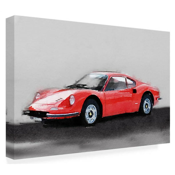 Ferrari Dino Automotive Car Wall Art Giclee Canvas Print Photo